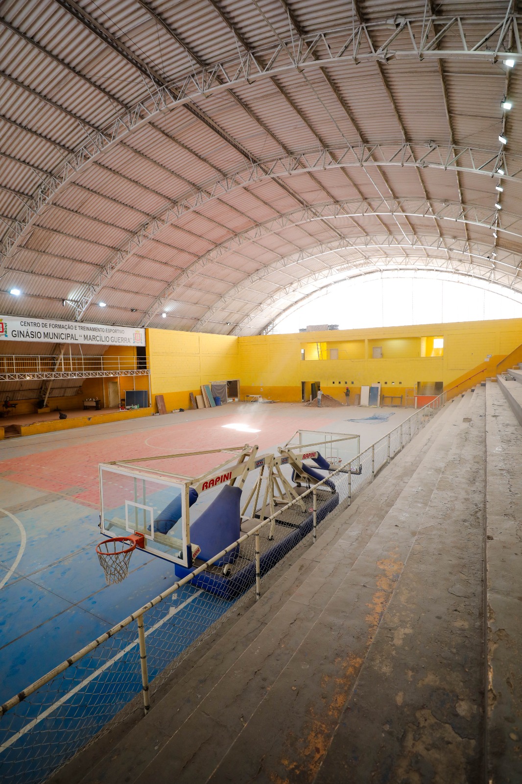 Ginásio Marcílio Guerra inicia nova etapa de modernização em Ferraz