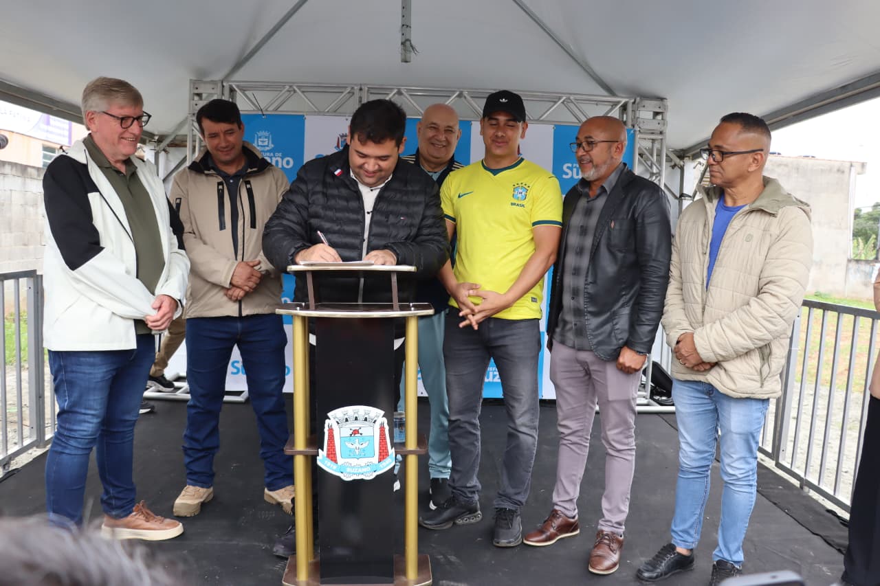 Prefeitura de Suzano lança pedra fundamental para construção da Praça da Vila Fátima